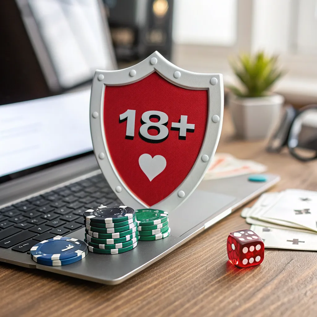 Escudo de protección al menor con símbolo 18+ y candado de seguridad